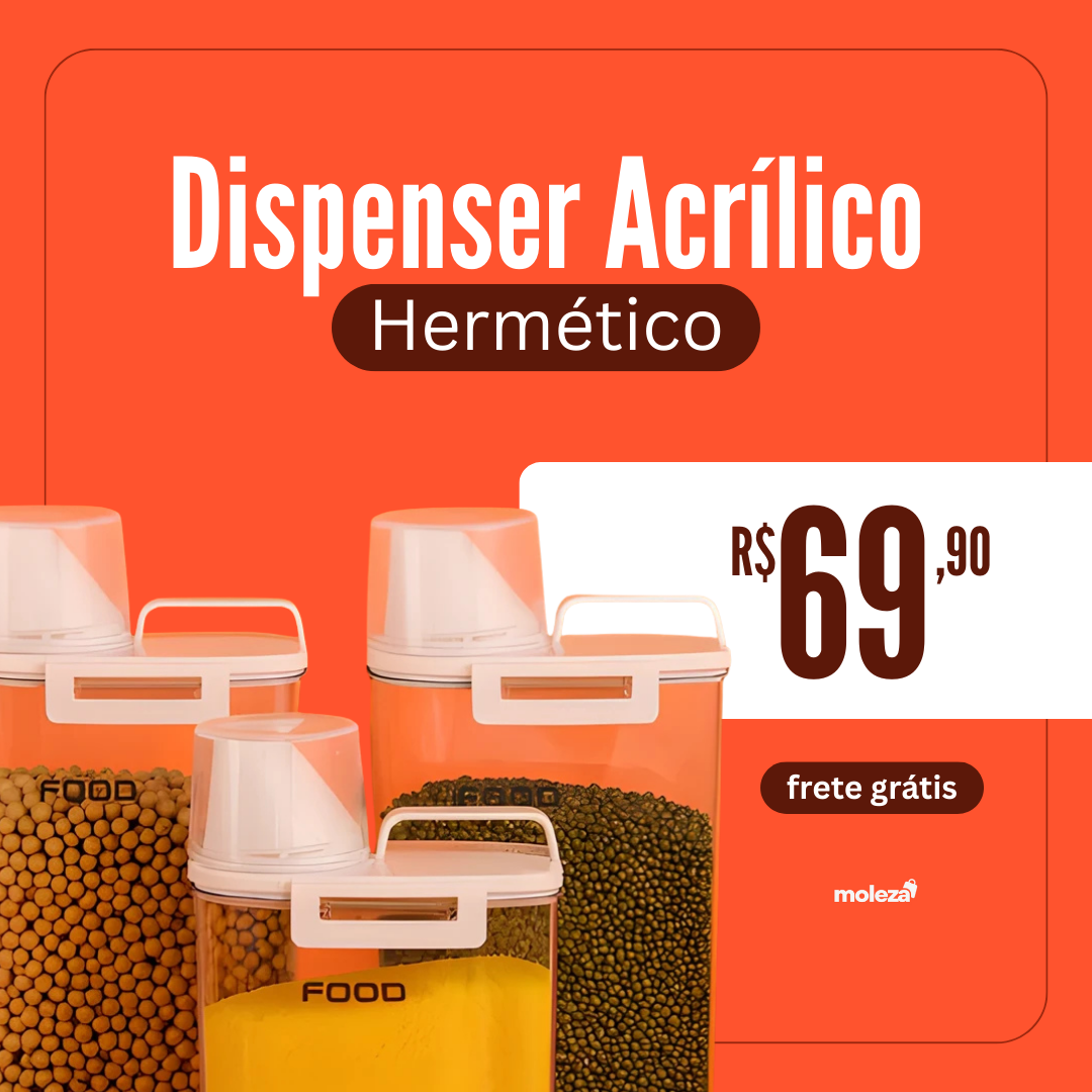 Dispenser Acrílico Hermético