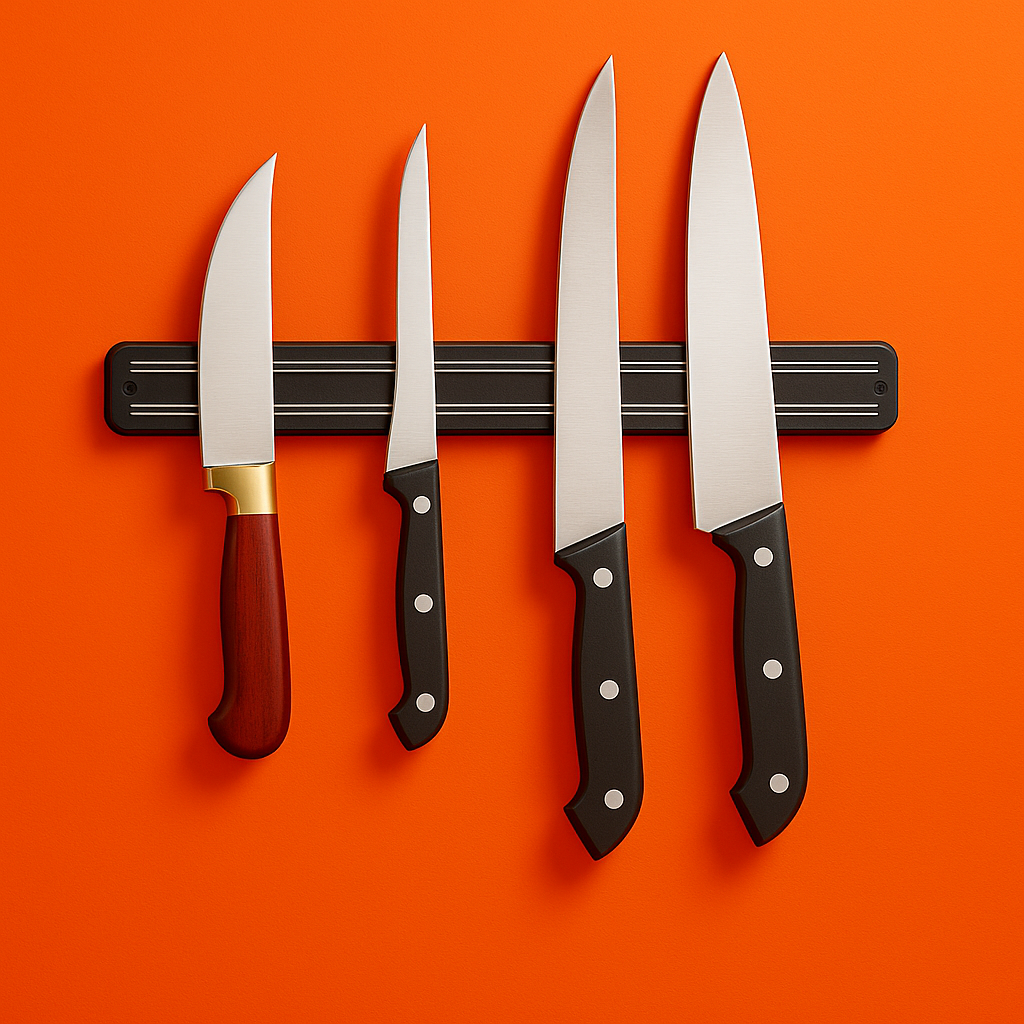 Barra Magnética de Aço Inox para Facas