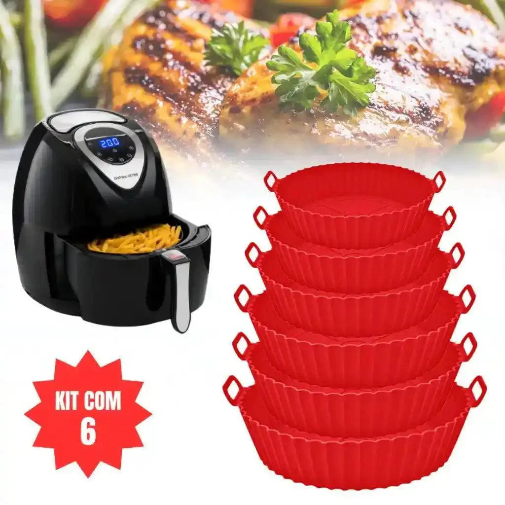 Protetor de Silicone AirFryer – Kit 6 Medidas Diferentes Premium