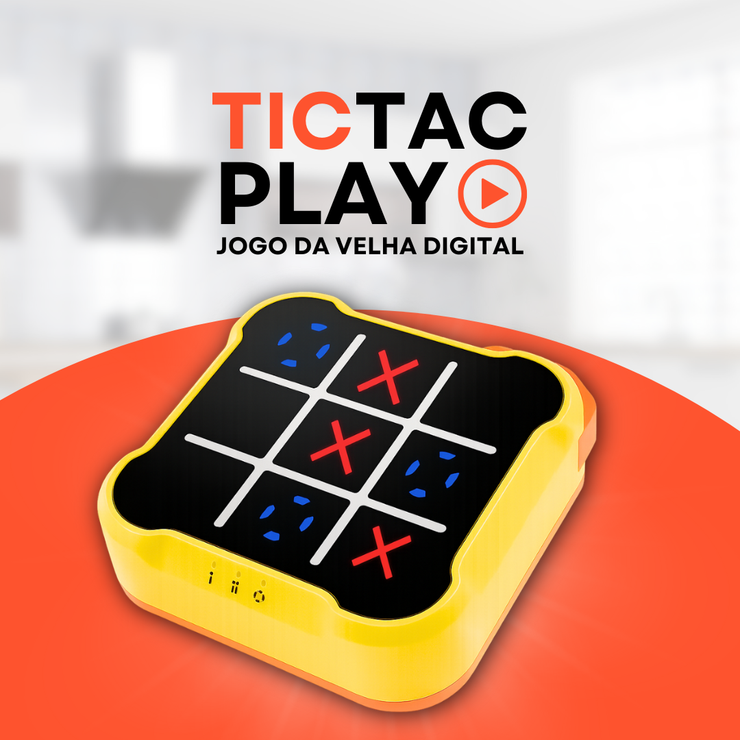 TicTac Play - Jogo da Velha Digital 3 em 1 + Brinde Exclusivo