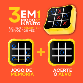 TicTac Play - Jogo da Velha Digital 3 em 1 + Brinde Exclusivo