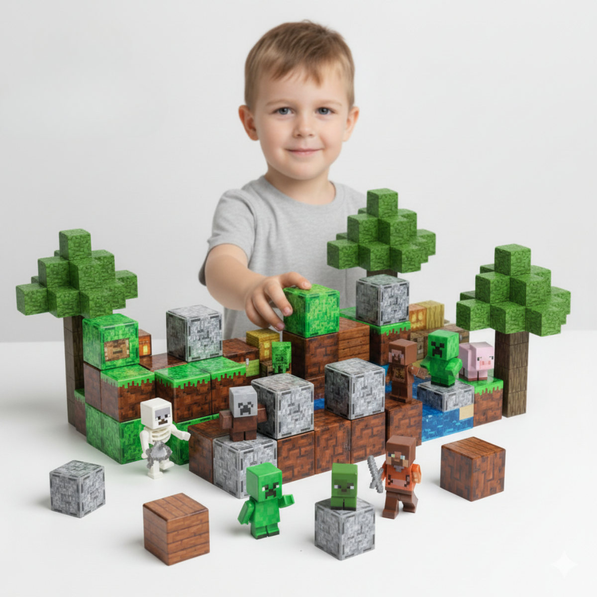 MineBox - Blocos de Construção Magnéticas + Brinde Exclusivo