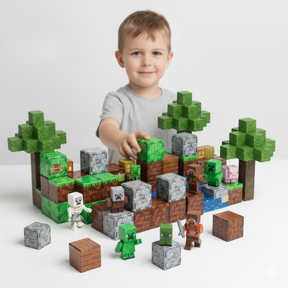 MineBox - Blocos de Construção Magnéticas + Brinde Exclusivo