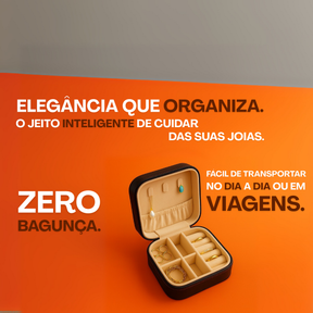 Porta Joias Portátil de Viagem