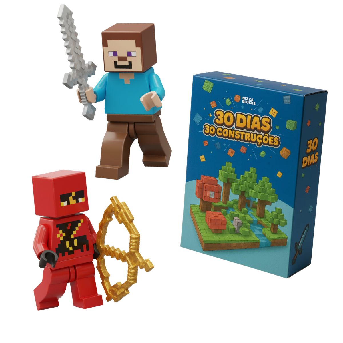 2 Personagens + Manual 30 Dias de Construção