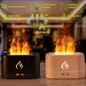 Difusor de Aromas com Efeito Chamas