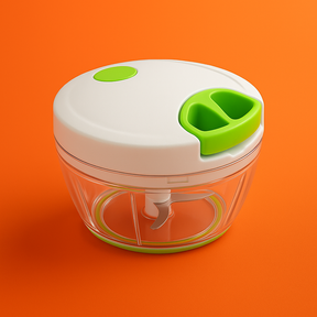 Processador Manual Inox – 3 Lâminas para Triturar Sem Esforço