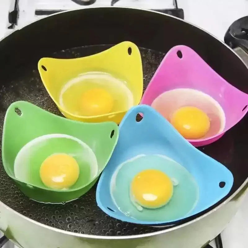 Forma de Silicone Multiuso – Ideal para Ovos Pochê e Sobremesas