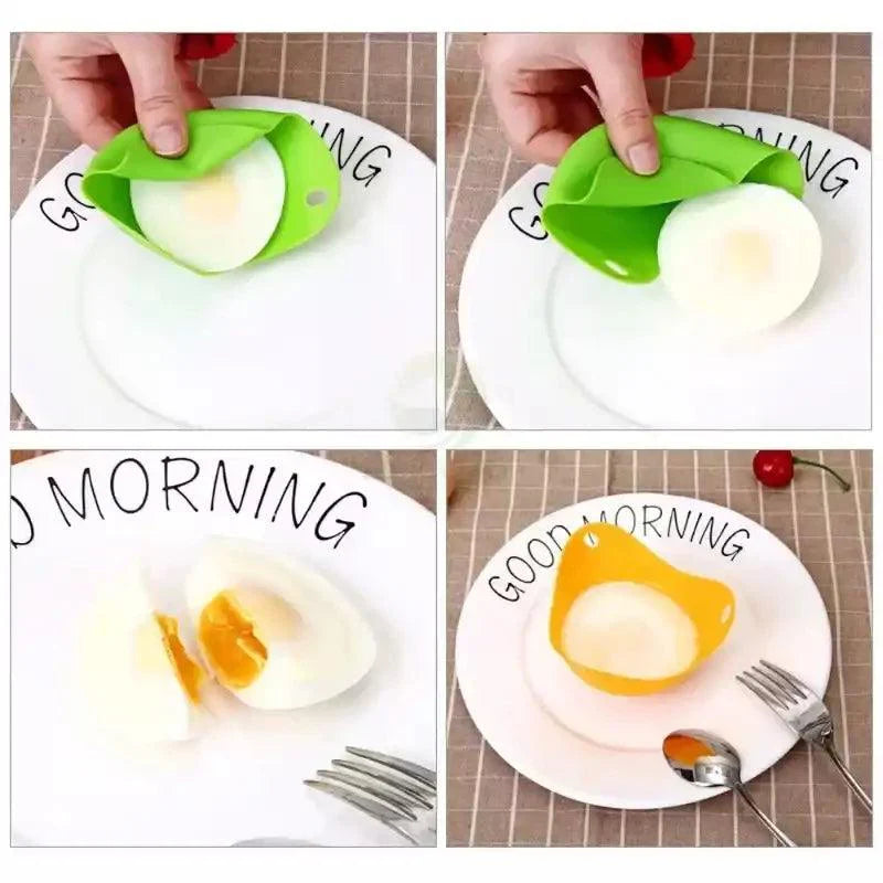 Forma de Silicone Multiuso – Ideal para Ovos Pochê e Sobremesas
