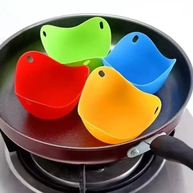 Forma de Silicone Multiuso – Ideal para Ovos Pochê e Sobremesas