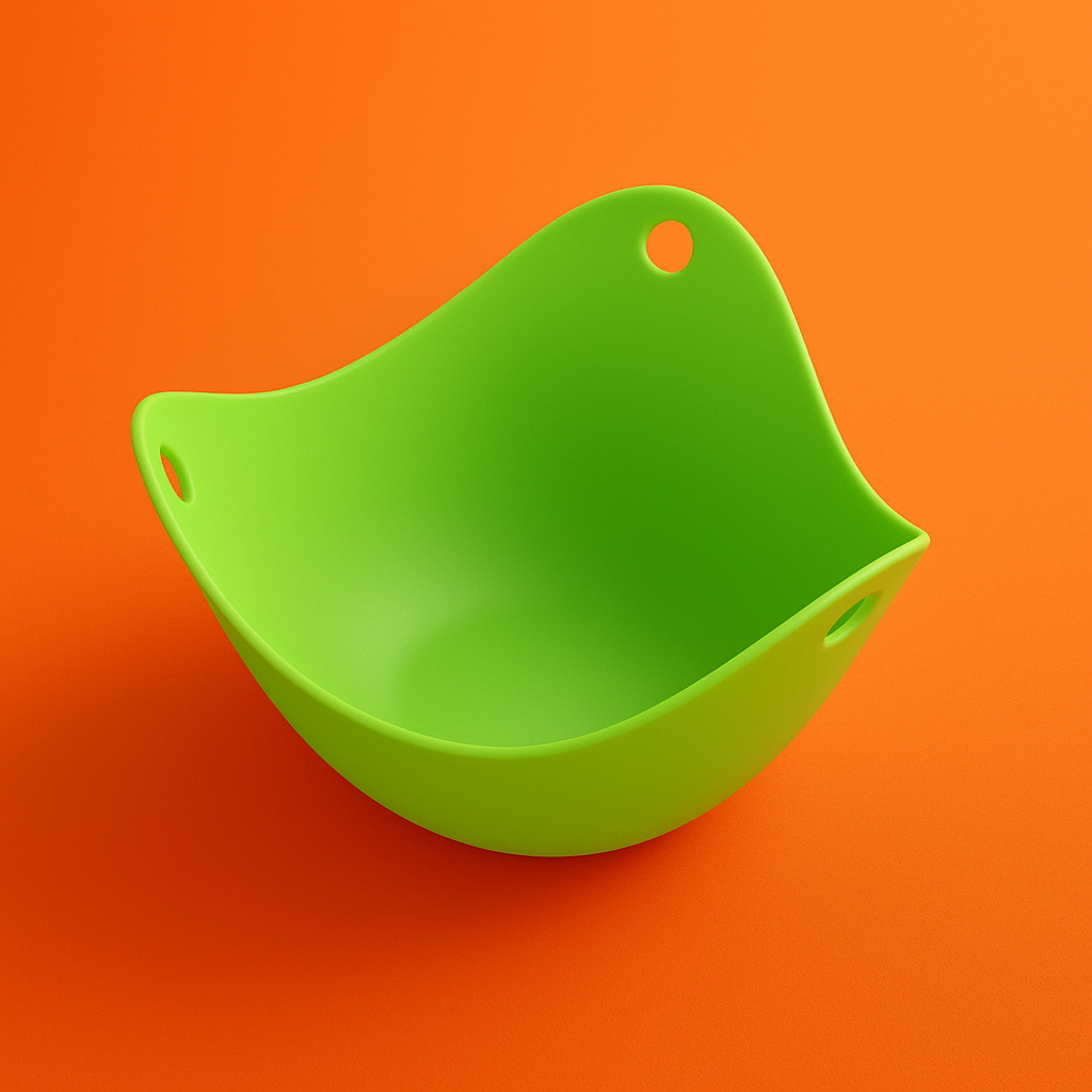 Forma de Silicone Multiuso – Ideal para Ovos Pochê e Sobremesas