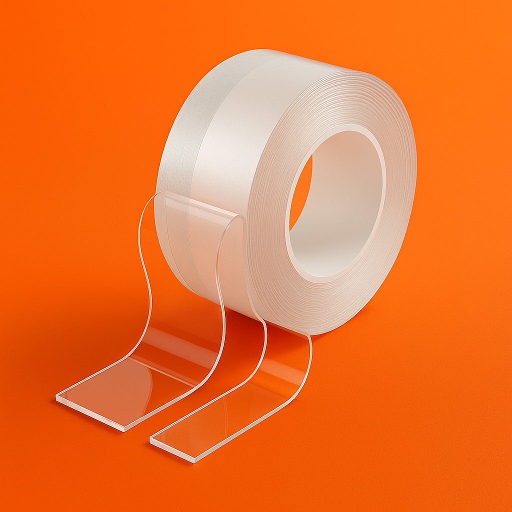 Fita Dupla Face Transparente – Adesivo Forte