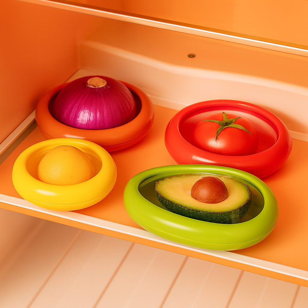 FreshLock – Armazene sua Fruta Fresca em Potes Compactos