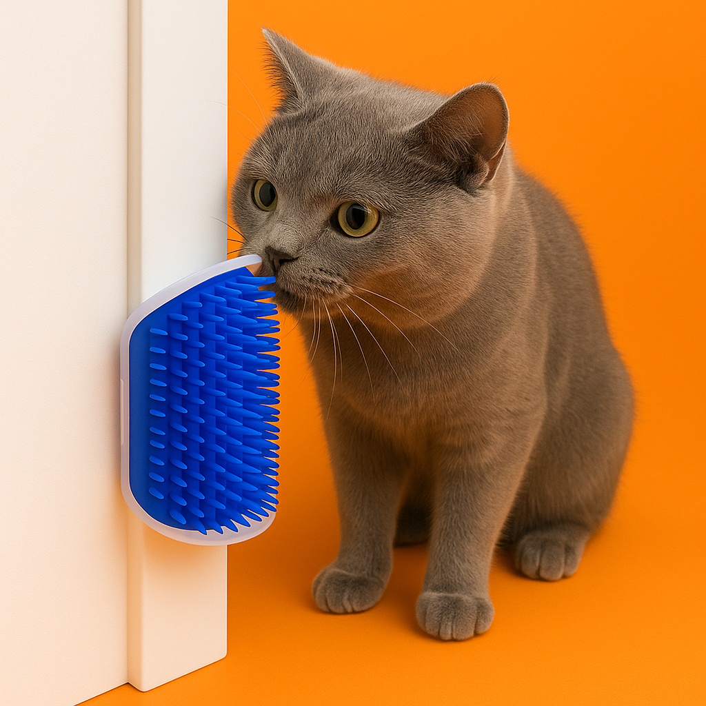 Escova de Quina para Gatos + Catnip de Brinde