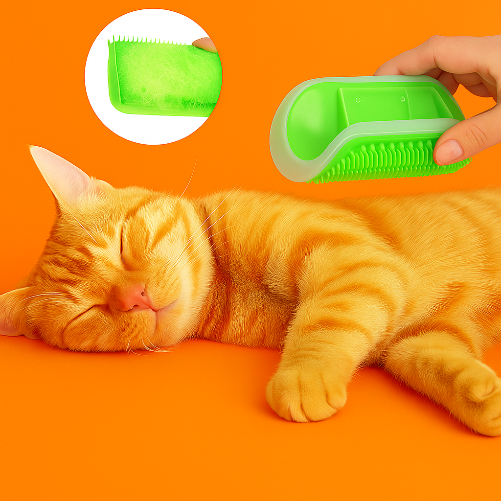 Escova de Quina para Gatos + Catnip de Brinde