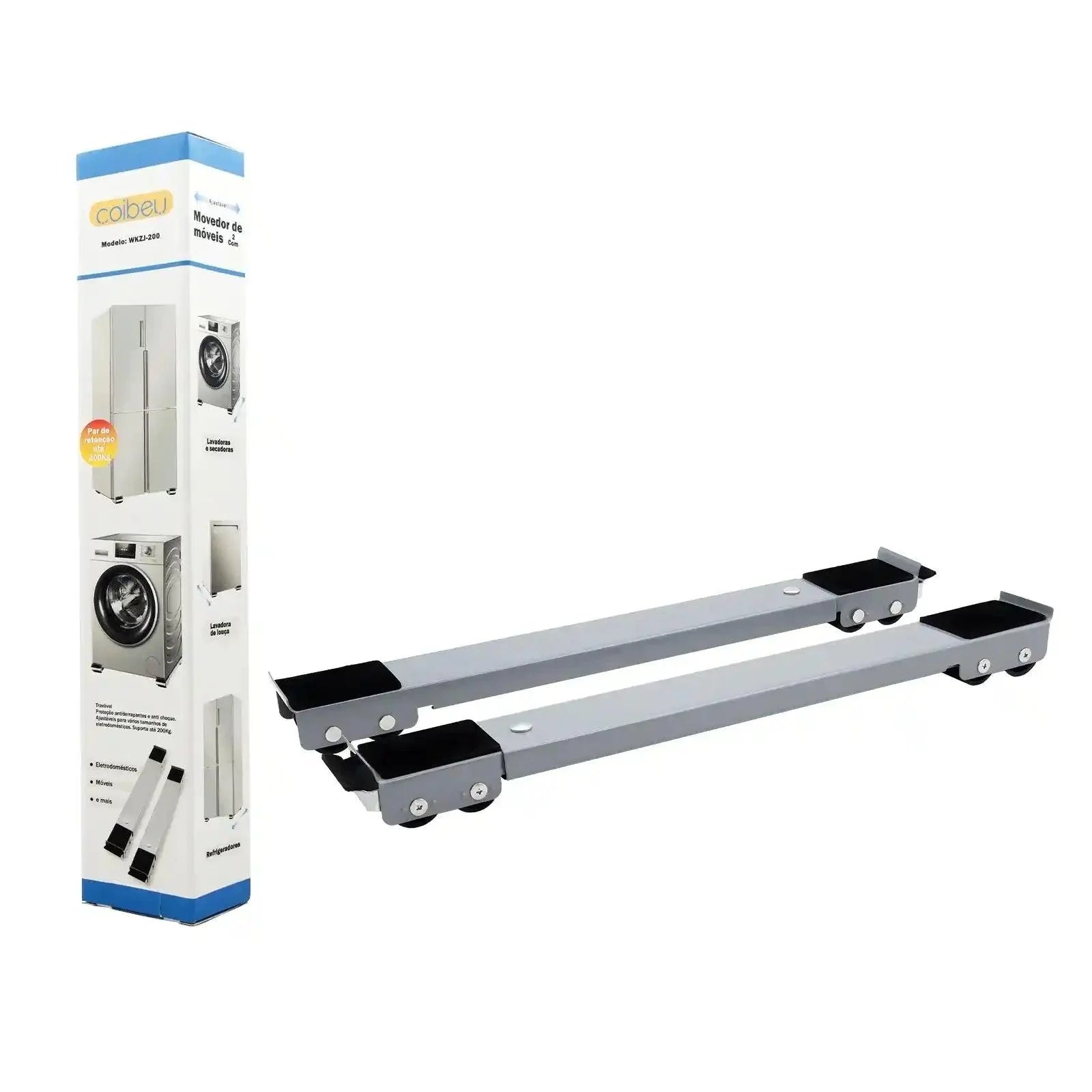 Suporte com Rodas e Travas – Para Móveis e Eletrodomésticos Pesados
