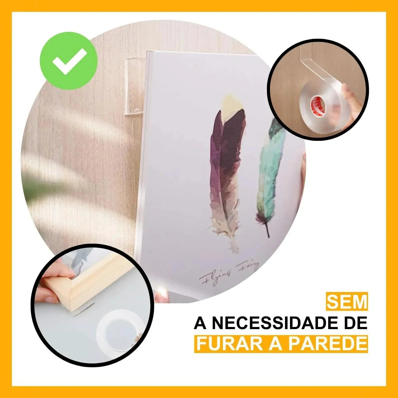 Fita Dupla Face Transparente – Adesivo Forte