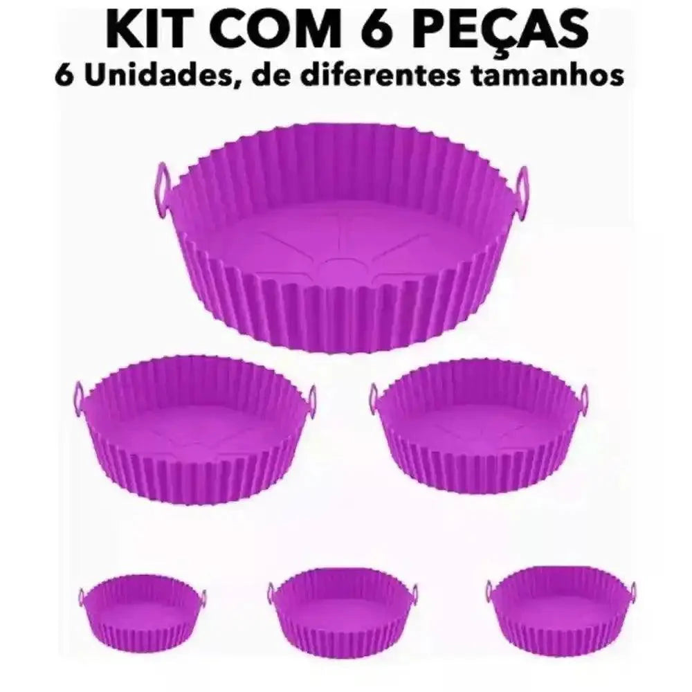 Protetor de Silicone AirFryer – Kit 6 Medidas Diferentes Premium