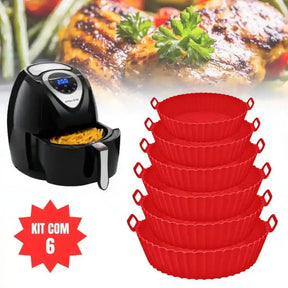 Protetor de Silicone AirFryer – Kit 6 Medidas Diferentes Premium