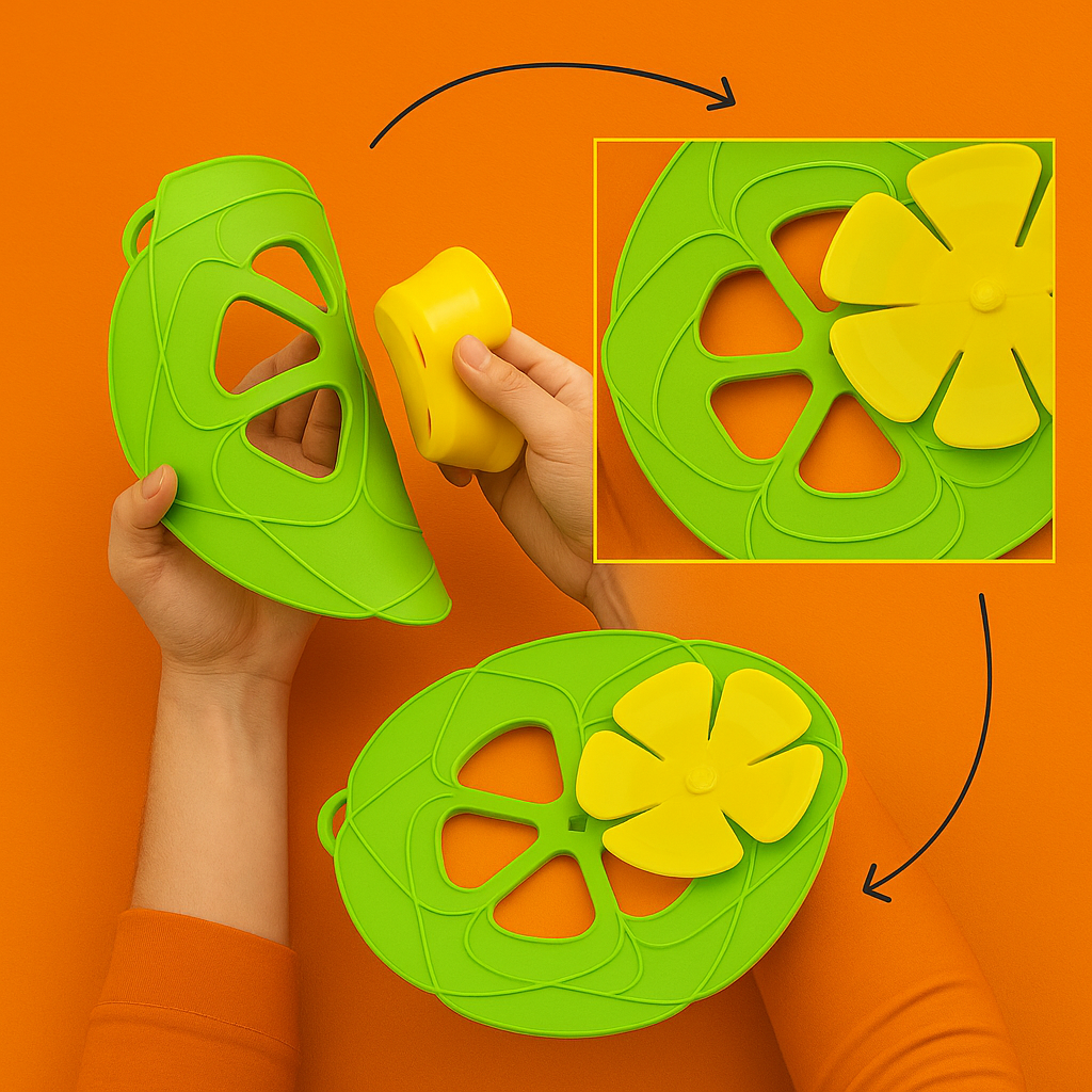 Tampa Antivazamento de Silicone